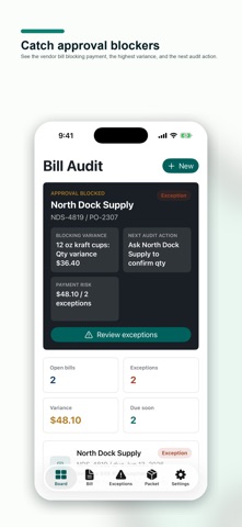 Vendor Bill Audit Studio のスクリーンショット