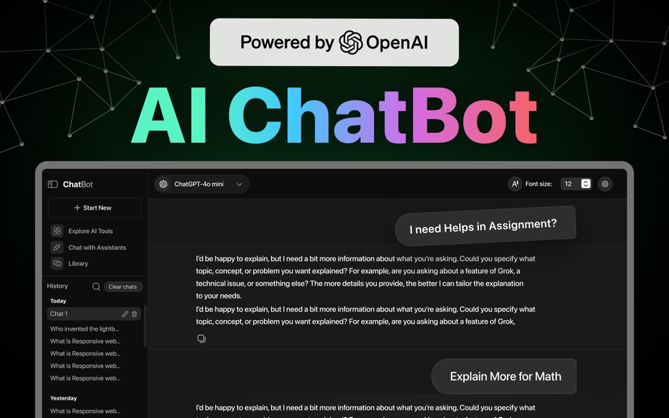 #1. Chatbot AI - Chat Assistant (macOS) 作者: Hammad Aslam