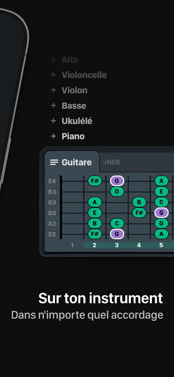 Screenshot #3 pour TONALY: Songs, Gammes, Théorie