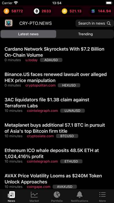 Crypto News by cry-pto.news Screenshot