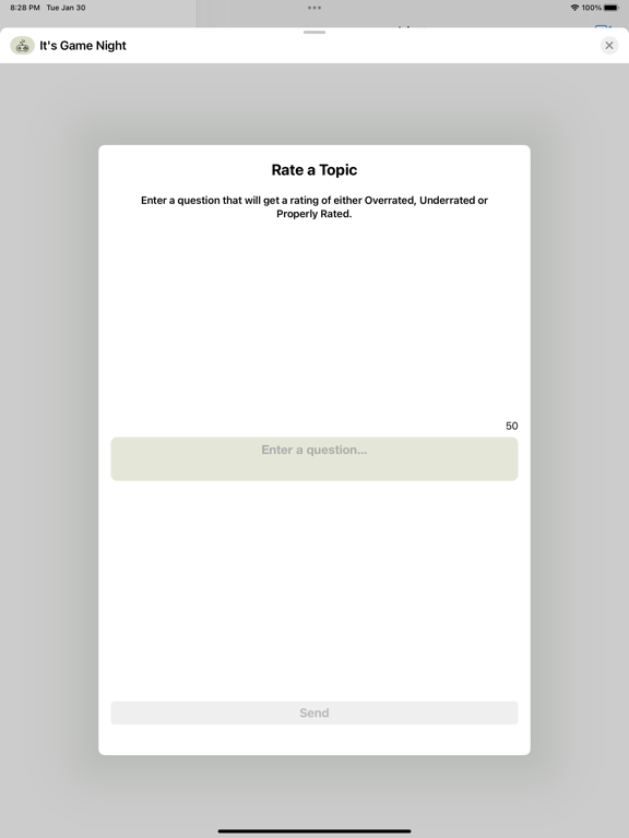 It's Game Night iPad screenshot 6 - Stickers app