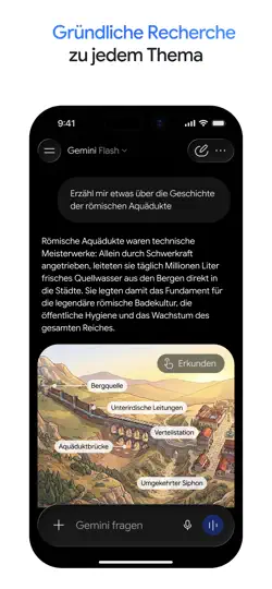 Screenshot von Google Gemini auf dem iPhone 6