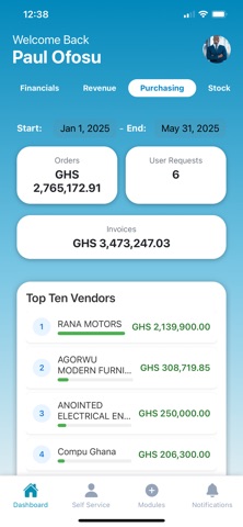 Biz360 ERP screenshot