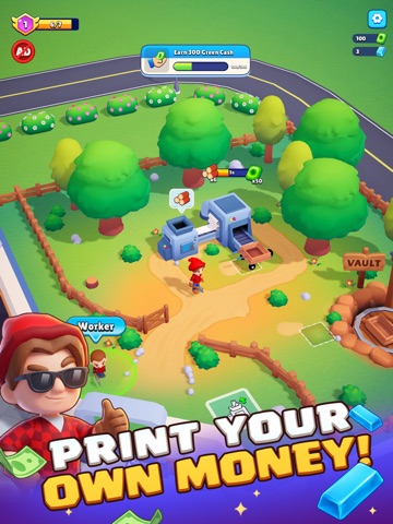 Cash Empire : 3D Idle Bank iPad screenshot