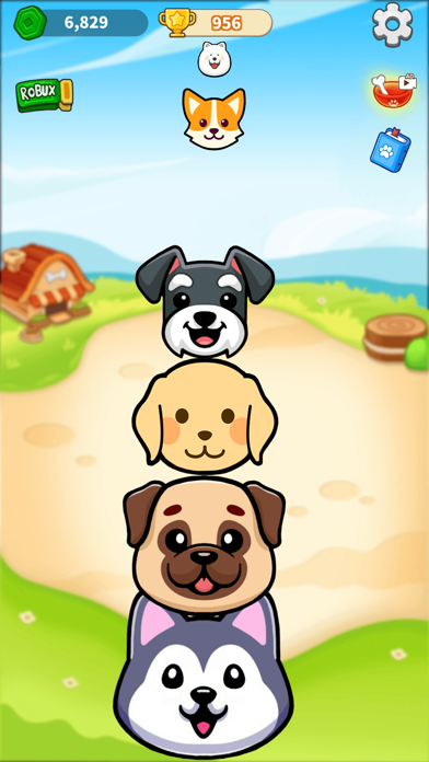 Screenshot #1 pour Merge Cute Dogs Puzzle