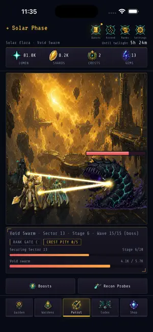 Idle Nebula Drift screenshot 1