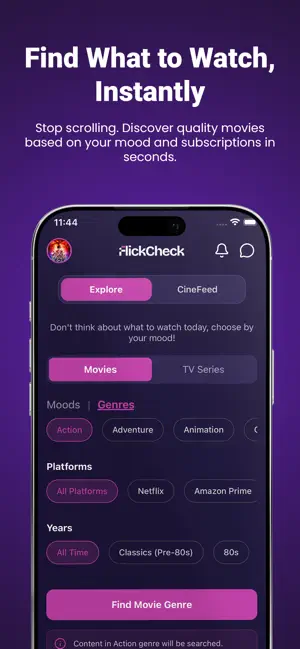 FlickCheck: What to Watch screenshot 1