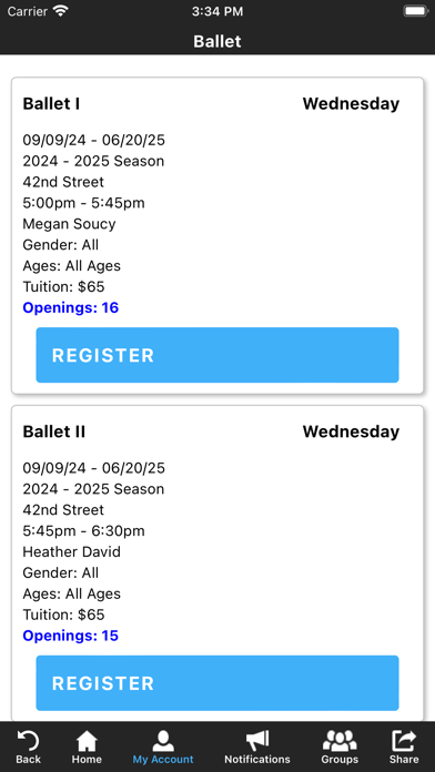 Broadway Bound PAC Screenshot