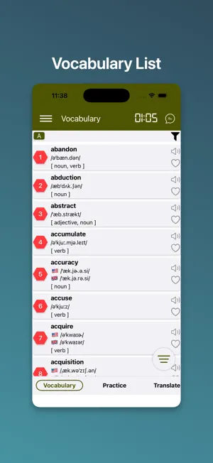 TOEFL Words & Practice screenshot 1