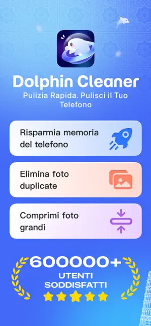Dolphin Cleaner: Cleanup Space iPhone screenshot 1