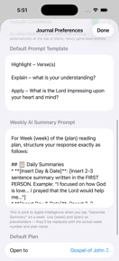 Bible Journal Reading Plan screenshot
