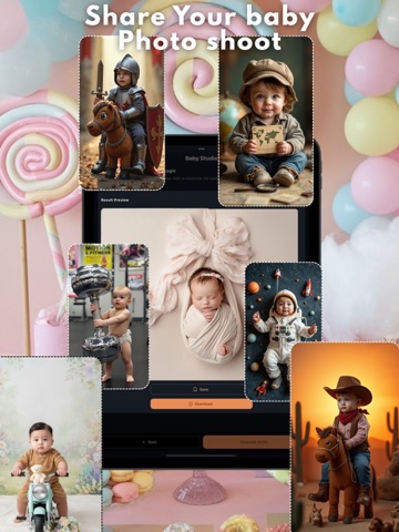 AI Baby Photo Shoot Retouch iPad screenshot