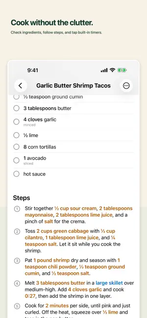 Kept: Recipe Organizer screenshot 3