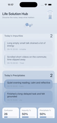 SettleSolute iPhone screenshot 1