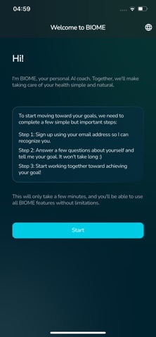 Biome - AI Health Assistant iPhone screenshot