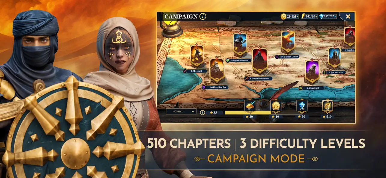 Desert Warrior RPG iOS Mod IPA screenshot 4 - iOS game interface