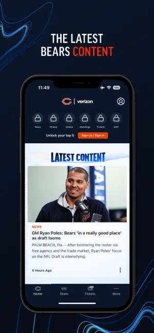 Chicago Bears Official App screenshot 2