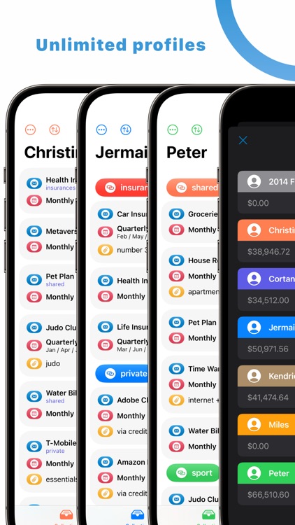 Subscriptions Tracker - Sparky