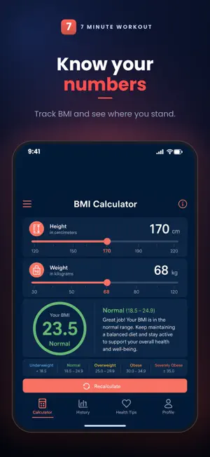 7 Minute Workout, Home Fitness screenshot 3