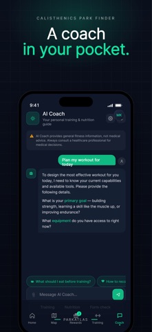 Calisthenics Park Finder screenshot
