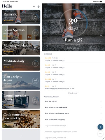 Goals - AI Action Planner iPad screenshot