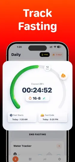 Capture d'écran de Intermittent Fasting Daily sur iPhone 2