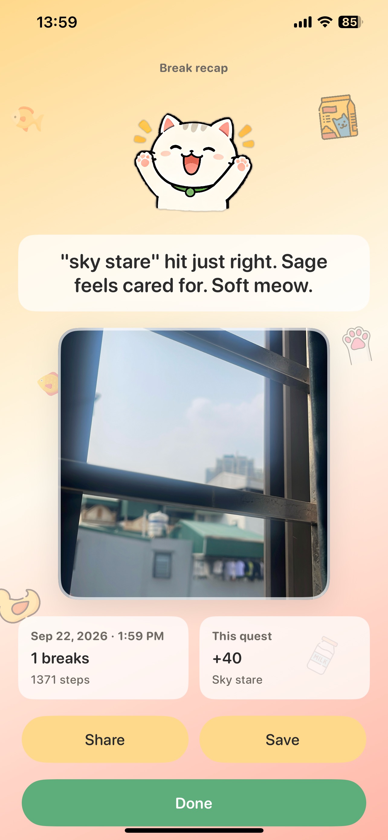 Screenshot 2 of MeowGO: Walk or get meowed at