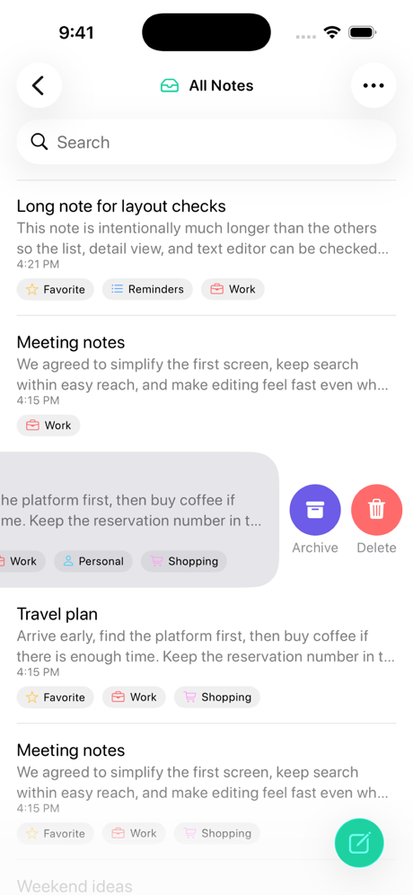 Plain Note: Notes Widget screenshot 5
