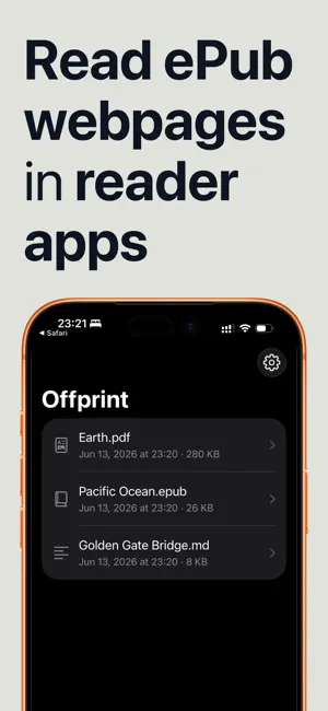 Offprint: Web to PDF & EPUB screenshot 3