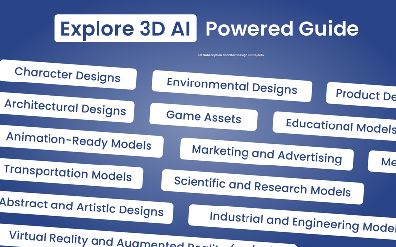 AI Text to 3D Design- 3DStudio iPhone screenshot 1 - Graphics & Design app