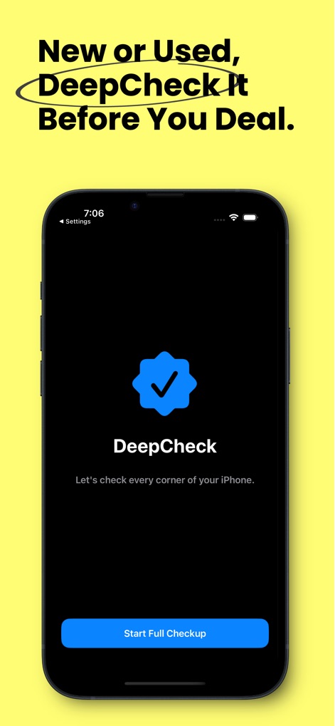 DeepCheck: The iPhone Report - Utilities App | MWM