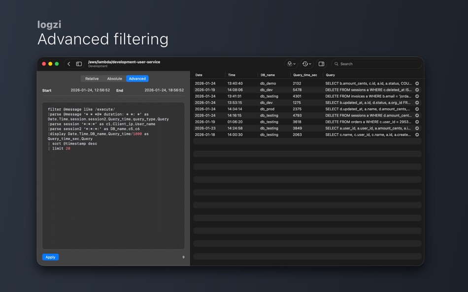 #3. logzi (macOS) 来自: Kevin Kennedy