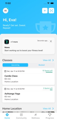 Sky Fitness Chicago iPhone screenshot