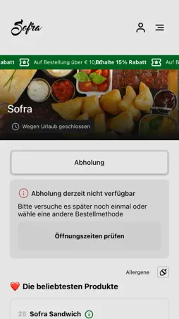 Sofra screenshot 1