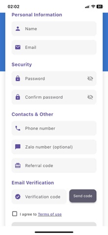 App screenshot