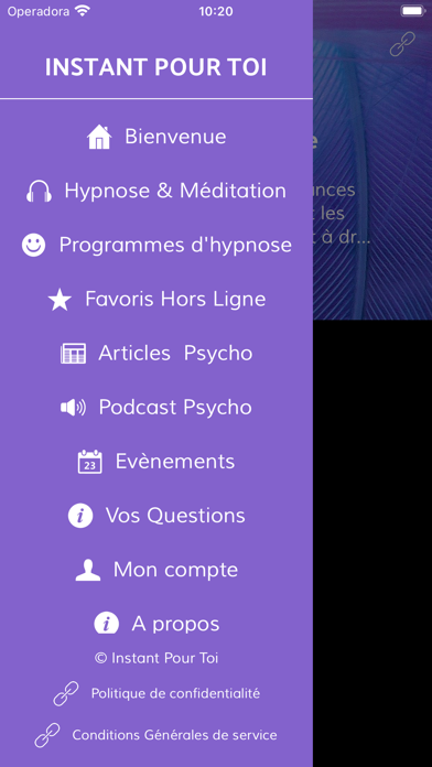Instant pour toi - Hypnose Screenshot