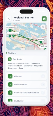 Abu Dhabi Bus Routes iPhone screenshot