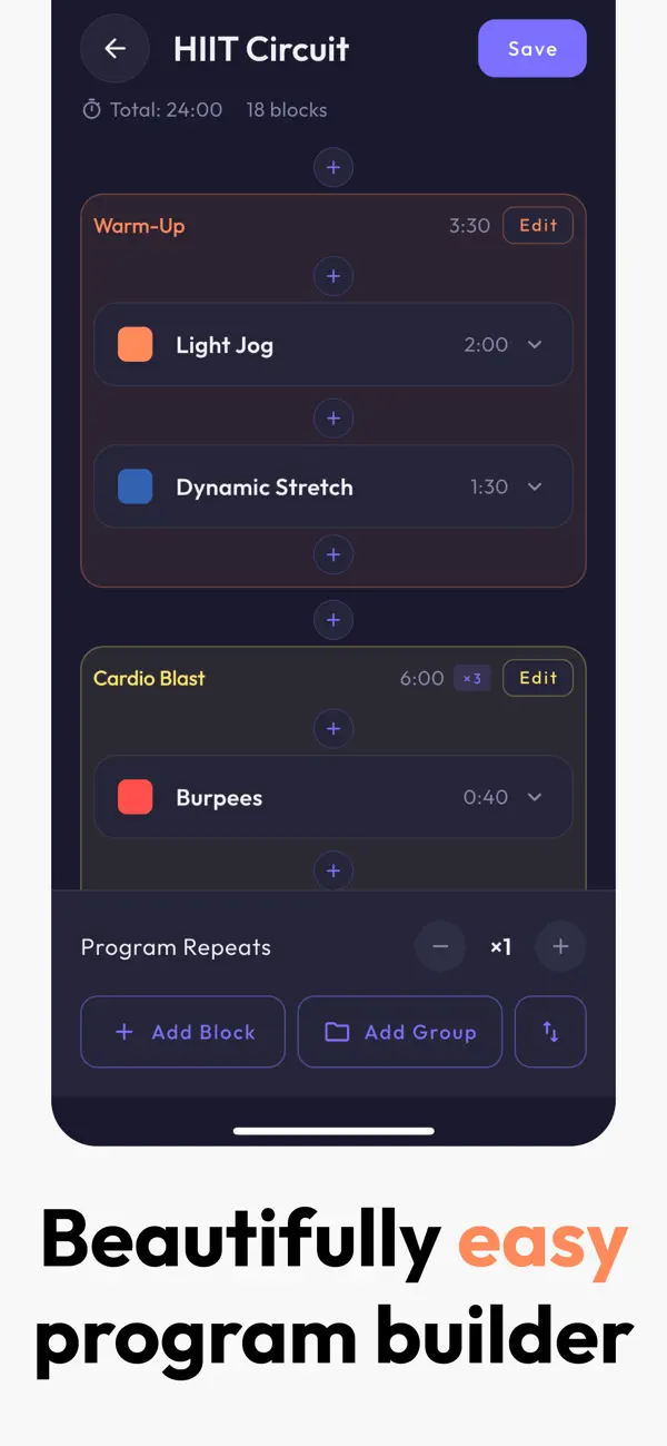 #2. Intervals: Timer Builder (iOS) Przez: SIMON RAYMOND SCHOEN