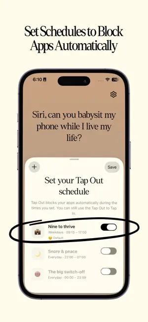 Tap Out: Screen Time Reduction screenshot 3