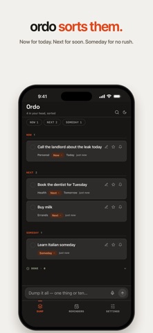 Ordo: Brain Dump Screenshot 2 of 6