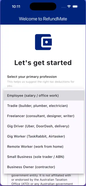 RefundMate Tax Expense Tracker screenshot 2