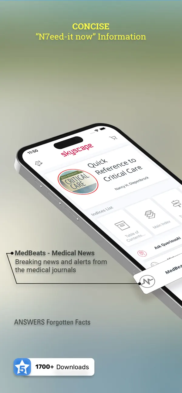 Screenshot #1 pour Quick Reference Critical Care