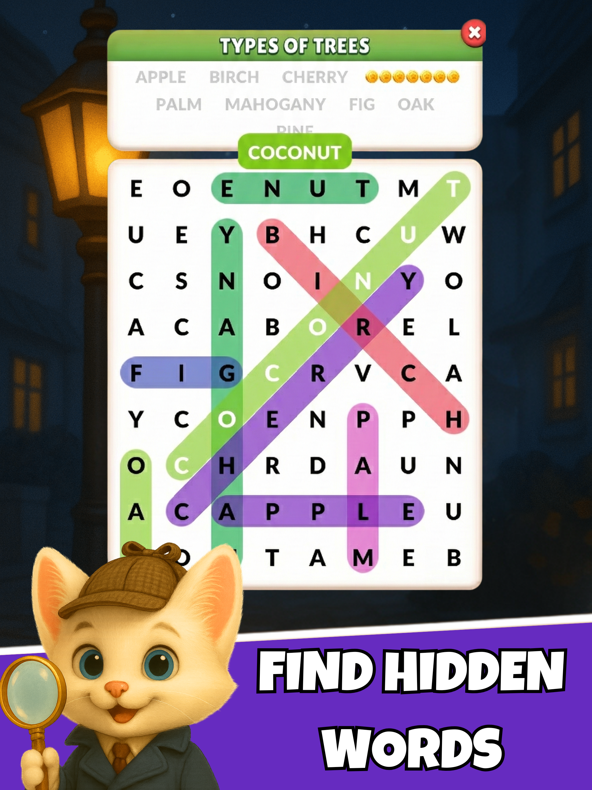 Word Search Meow - Cat Puzzle screenshot 12