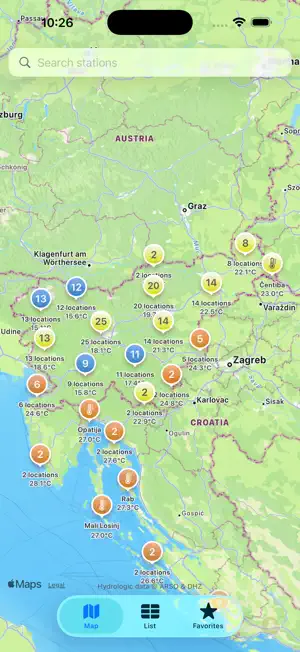 Swim - Sea & lake temperatures screenshot 1
