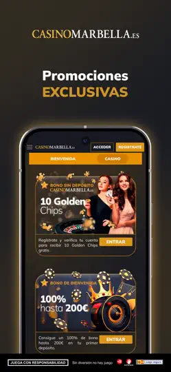 Captura de pantalla de Casinomarbella.es - App Casino en iPhone 6