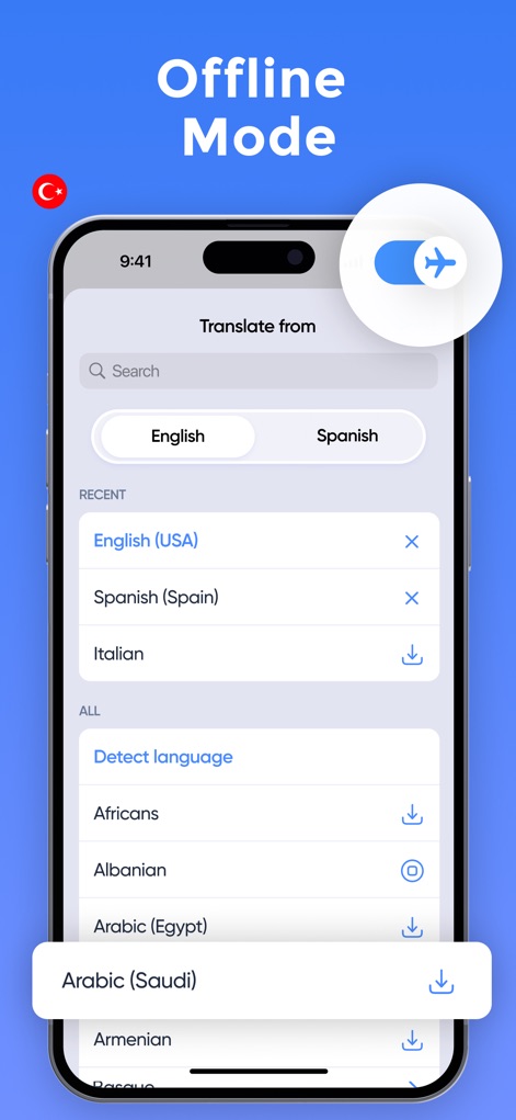 Voice Language Translator Pro - The app offers robust offline translation capabilities, allowing users to download essential language packs and enable translation without an internet connection.