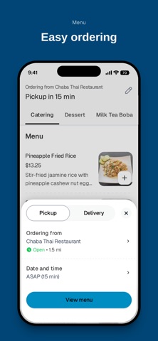 Chaba Thai Restaurant iPhone screenshot