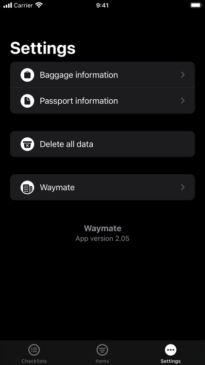 Waymate:Packing List Checklist screenshot-6