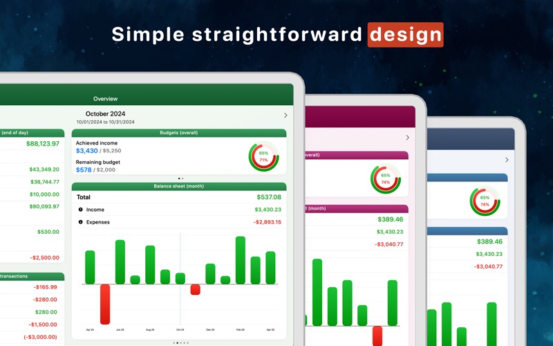 MoneyStats Pro Screenshot