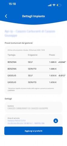 Osservaprezzi Carburanti iPhone screenshot 1